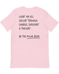 Anchor and Crew - Cotton Think Ocean Polar Bear Aspirations Cotton Embroidered T-Shirt - Lyst