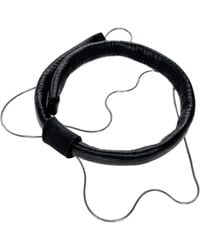 WAIWAI - Leather Choker With Chain - Lyst