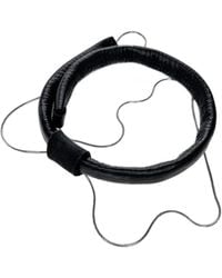 WAIWAI - Leather Choker With Chain - Lyst