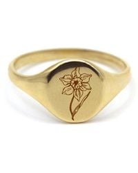 VicStoneNYC Fine Jewelry - March Daffodil Flower Ring - Lyst