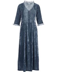 At Last - 'Silk Velvet Annabel Dress - Lyst