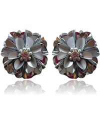 PINAR OZEVLAT - Blossom Studs Two Tone - Lyst