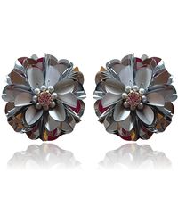 PINAR OZEVLAT - Blossom Studs Two Tone - Lyst