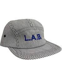 London Atelier Byproduct - Lab Striped Embroidery Logo Hat - Lyst