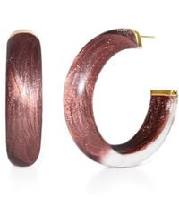 Gold & Honey - Small Cocoa Illusion Hoops - Lyst
