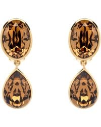 Emma Holland Jewellery - Topaz Crystal Statement Clip Earrings - Lyst