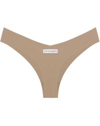 GOD SAVES QUEENS - Neutrals Second Skin Cheeky Panty Mocha - Lyst