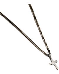 Posh Totty Designs - Oxidised Small Cross Necklace - Lyst