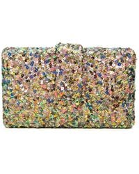 Simitri - Parrot Sequin Embroidered Velvet Clutch Bag - Lyst
