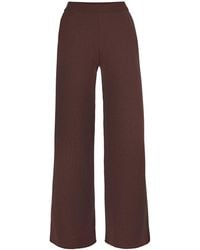 SALANIDA - Bene 100% Merino Wide Pants Chocolate - Lyst