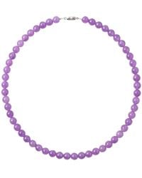 seree - Lilac Jade Beaded Necklace - Lyst