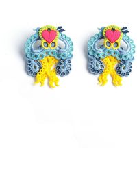 Nana Watanabe - Arrow & Octopus Embroidery Earrings - Lyst