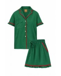 Carolina Benoit - Christmas Luxury Matching Set Pajama Short - Lyst