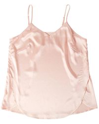 Soft Strokes Silk - Pure Mulberry Silk Petal Camisole, V Neck Spaghetti Strap Silk Charmeuse - Lyst