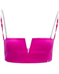 Nissa - Spaghetti-Strap Crop Top - Lyst