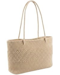 Springmoonatelier - Neutrals Luxury Handmade Natural Woven Bag – Large Boho Beach And Everyday Shopping Bag - Lyst