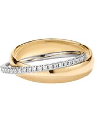 Vanhi - Mixed Metal Interlocking Ring - Lyst