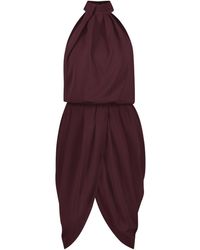 Monique Singh - Iconic Burgundy Midi Cocktail Dress - Lyst