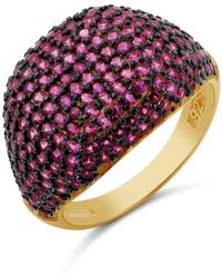 SHYMI - Pave Signet Ring - Lyst