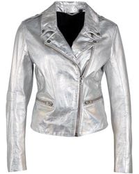 Mauritius - Metallic Leather Jacket Adeni - Lyst