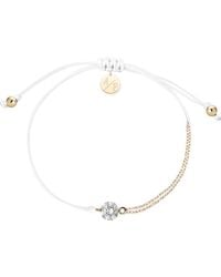 Adriana Pappas Designs - Cz Solitaire Bracelet On Colored Cord - Lyst