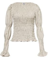 Amy Lynn - Iris Pure Cotton Mono Gingham Smocked Top - Lyst