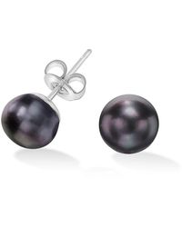 Dower & Hall - Peacock Timeless Freshwater Single Pearl Stud - Lyst