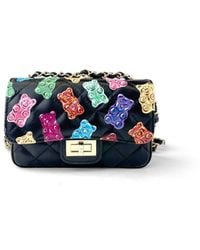 Maison Rubaiyat - Kiki Small Hand-Painted Leather Flap Shoulder Bag – Candy Bears - Lyst