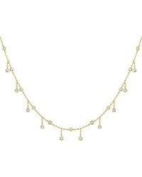 KAMARIA - Rain Drop Choker Necklace With Crystals - Lyst