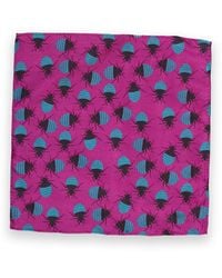 Gresham Blake - Fuchsia & Bed Bugs Silk Pocket Square - Lyst