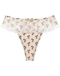 Montce - Cynthia Floral Tamarindo Ruffle Bikini Bottom - Lyst