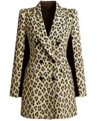 Richa Sharma - Tailored Leopard Print Blazer Dress - Lyst