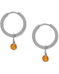 A Weathered Penny - Amber Hoops - Lyst