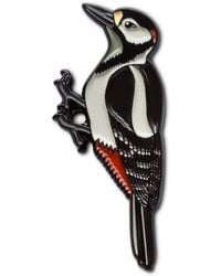 Make Heads Turn - Neutrals Enamel Pin Great Spotted Woodpecker - Lyst