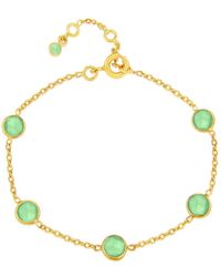 Auree - Antibes Chrysoprase & Vermeil Bracelet - Lyst