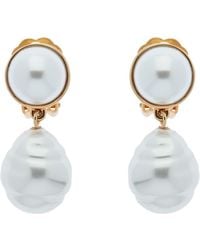 Emma Holland Jewellery - Pearl & Baroque Pearl Clip Earrings - Lyst