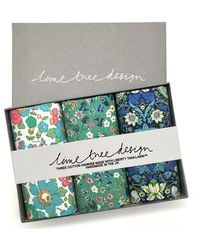 Lime Tree Design - Three Hankies Made With Liberty Fabric Strawberry Thief - Lyst