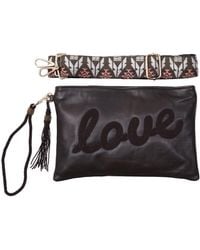 Sidney Byron - Leather Bag With Love Beading - Lyst
