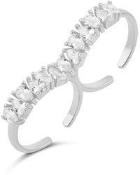 SHYMI - Two Finger Pear Shape Ring - Lyst