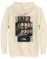 Anchor and Crew - Neutrals Bone One Japan Gurafiku Cotton Blend Hoodie - Lyst