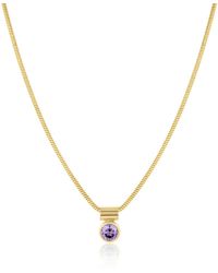 SET & STONES - Ellie Birthstone Necklace- June - Lyst