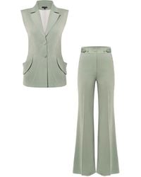 Tia Dorraine - Tailored Fit Suiting Vest & Trousers Set - Lyst
