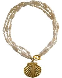 Sccollection - Aqua Shell Necklace - Lyst