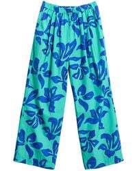 Lost Pattern - Tropical Bliss Wide-Leg Pants - Lyst