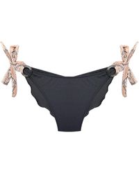 ELIN RITTER IBIZA - Neutrals / Ibiza Bikini Bottom With Animal Print Straps Estelle - Lyst