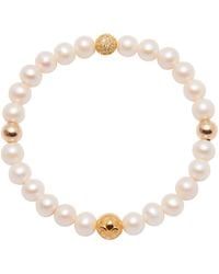 Nialaya - Wristband With Pearl - Lyst