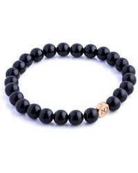 N'damus London - Onxy Gemstone Bracelet With Button - Lyst