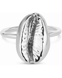 Arianne Delaney - Sterling Cowrie Shell Ring - Lyst
