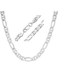 Kylie Harper - Italian Sterling 4.75Mm Figaro Gucci/Mariner Chain Necklace - Lyst