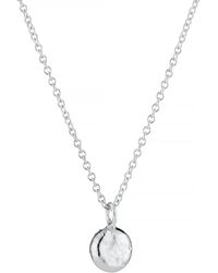 Posh Totty Designs - Sterling Silver Molten Orb Necklace - Lyst